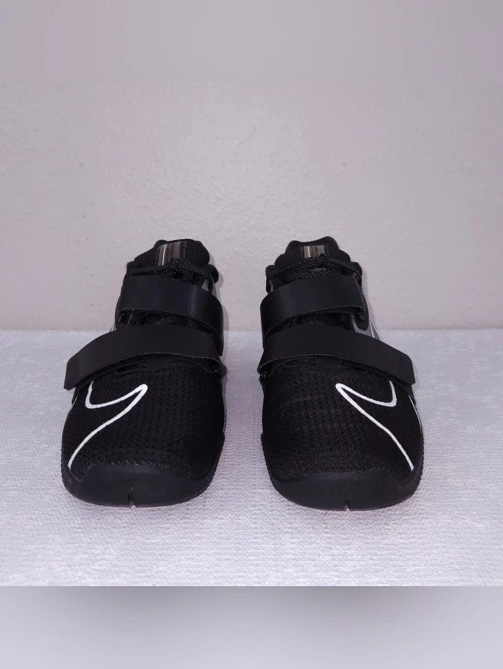 NIKE Romaleos 4 Weightlifting Shoes Black White Men's US 10